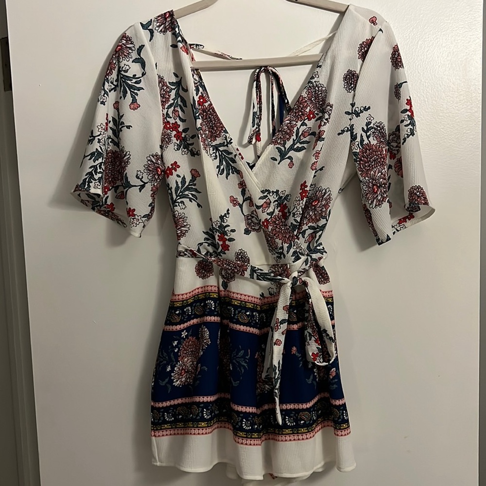 Francesca’s floral print romper